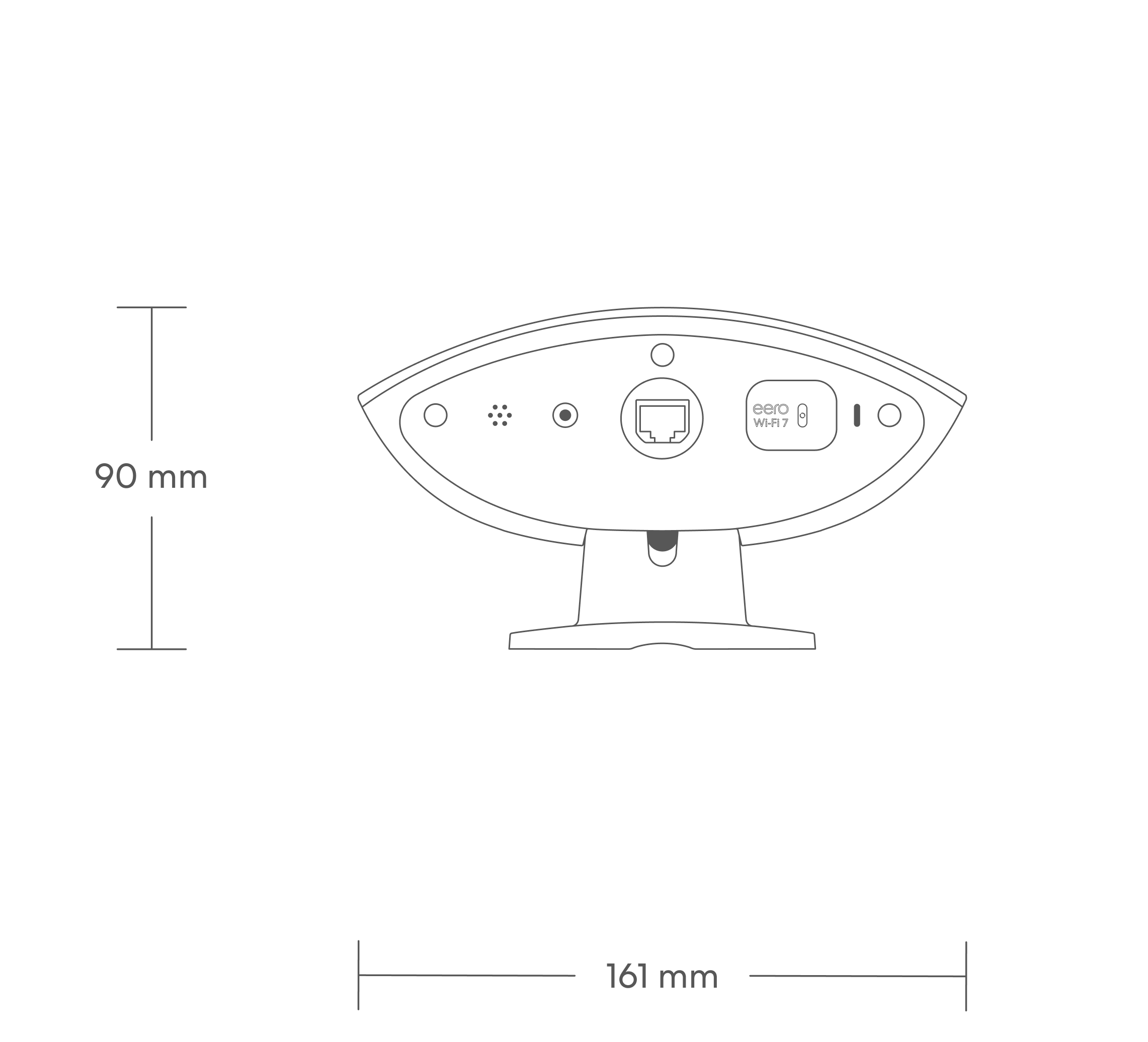 eero Outdoor 7 back dimensions