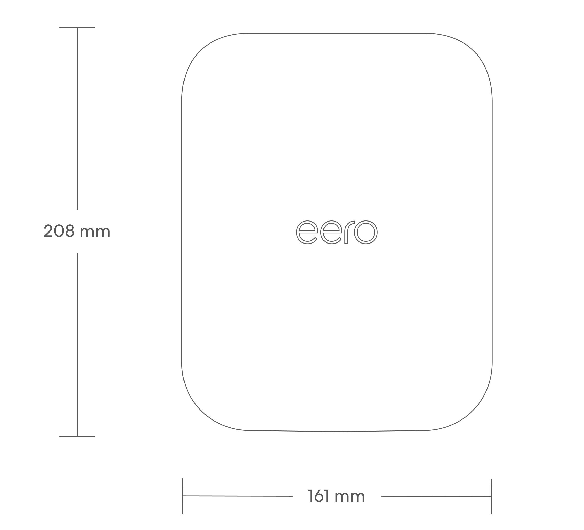 eero Outdoor 7 top dimensions