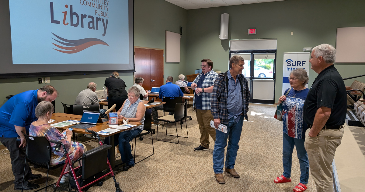 Surf Internet Leads Whitley County Event to Boost Broadband Access with Indiana Connectivity Program