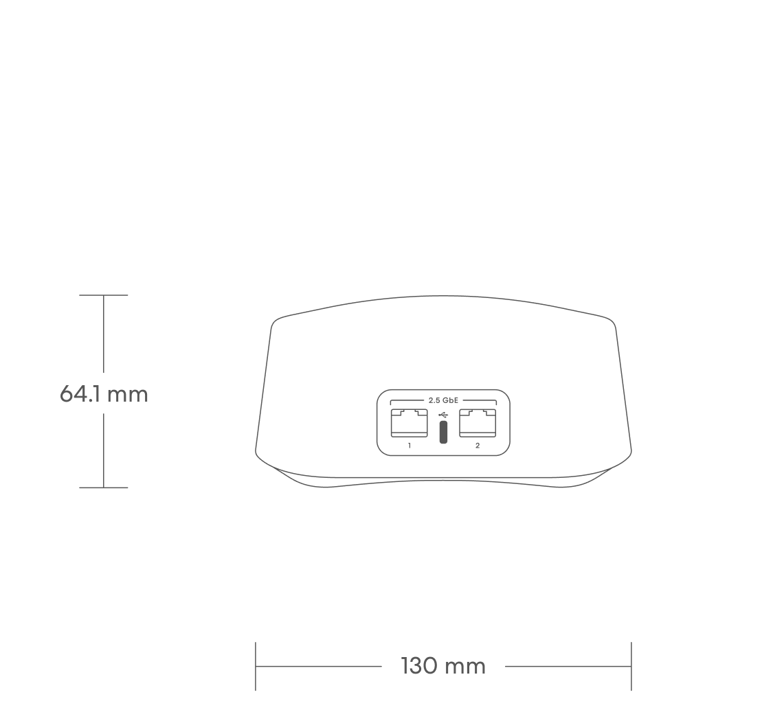 eero 7 back dimensions